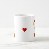 Valentijn Elf met hart en monogram Koffiemok (Center)