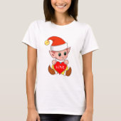 Valentijn Elf met hart T-shirt (Voorkant)