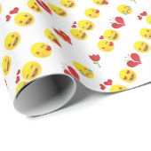 Valentijn Emojis Cadeaupapier (Rol Hoek)