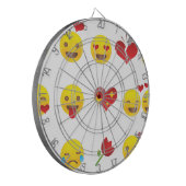 Valentijn Emojis Dartbord (Voorkant Links)