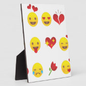 Valentijn Emojis Fotoplaat (Zijkant)