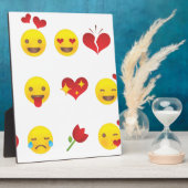 Valentijn Emojis Fotoplaat (Zijkant)