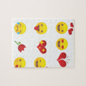 Valentijn Emojis Legpuzzel (Horizontaal)