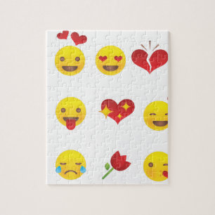 Valentijn Emojis Legpuzzel