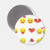 Valentijn Emojis Magneet (Voorkant / Achterkant)