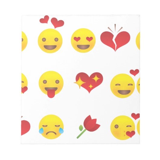 Valentijn Emojis Notitieblok (Voorkant)