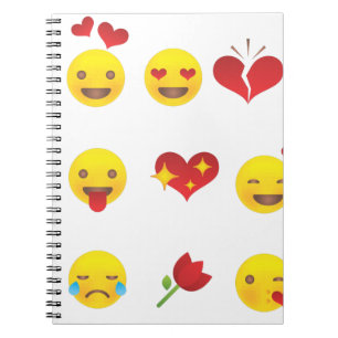 Valentijn Emojis Notitieboek