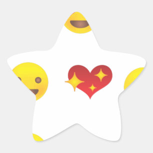 Valentijn Emojis Ster Sticker