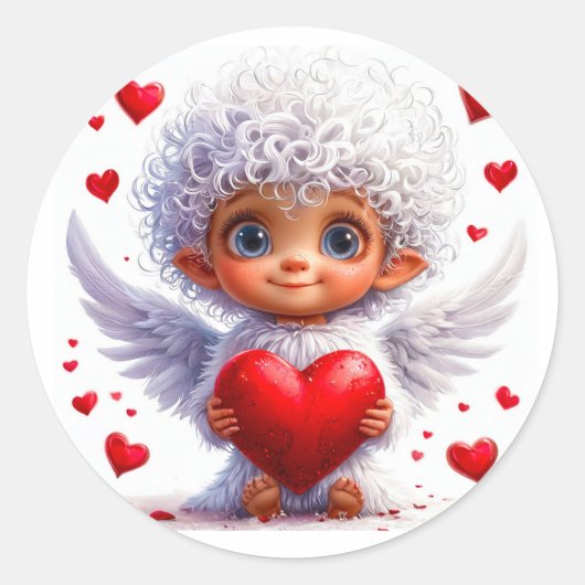 💘 Valentijn Engel Liefde Sticker ✨ (Voorkant)