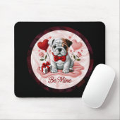 Valentijn Engels Bulldog Desk Mousepad Muismat (Met muis)