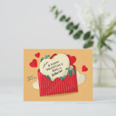 Valentijn Envelope met Popping Hearts Feestdagenkaart (Staand voorkant)