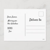 Valentijn Envelope met Popping Hearts Feestdagenkaart (Achterkant)