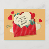 Valentijn Envelope met Popping Hearts Feestdagenkaart (Voorkant)