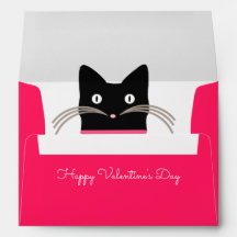 Valentijn Envelope van de kat.