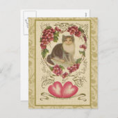 Valentijn Ephemera en Gewijzigde Kunst Feestdagenkaart (Voorkant / Achterkant)