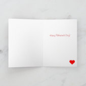 Valentijn Faerie en harten  Kaart (Binnen)