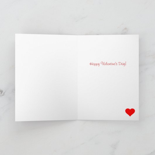 Valentijn Faerie en harten  Kaart (Binnen)