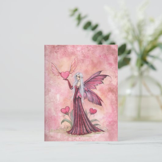 Valentijn Fairy Briefkaart (Staand voorkant)