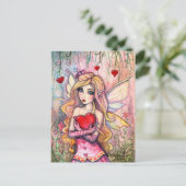 Valentijn Fairy Briefkaart beroemd gemaakt door Mo (Staand voorkant)