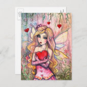 Valentijn Fairy Briefkaart beroemd gemaakt door Mo (Voorkant / Achterkant)