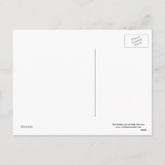 Valentijn Fairy Briefkaart beroemd gemaakt door Mo (Achterkant)