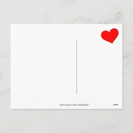 Valentijn Fairy Feestdagenkaart (Achterkant)