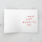 Valentijn Feestdagen Kaart (Binnen)