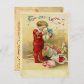 Valentijn Feestdagenkaart (Voorkant / Achterkant)