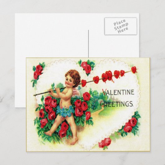 Valentijn Feestdagenkaart (Voorkant / Achterkant)