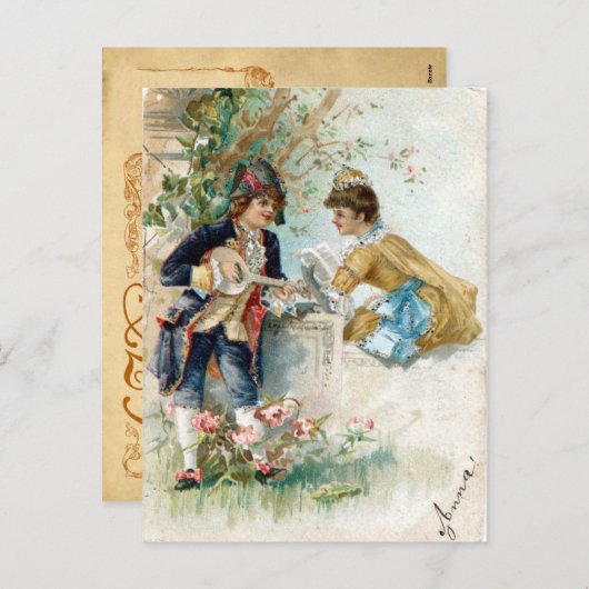 Valentijn Feestdagenkaart (Voorkant / Achterkant)