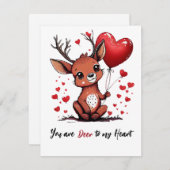 Valentijn Feestdagenkaart (Voorkant / Achterkant)