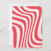 valentijn feestuitnodiging roze en rood kaart (Achterkant)