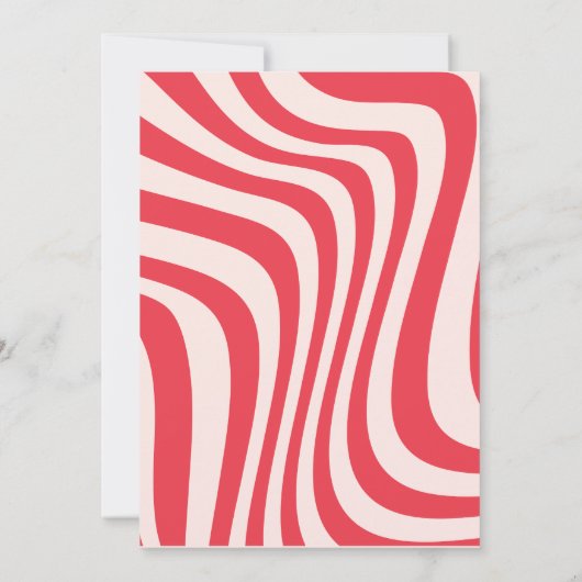 valentijn feestuitnodiging roze en rood kaart (Achterkant)