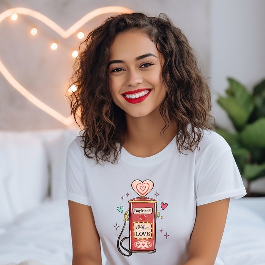 Valentijn, Fill in Love Retro T-shirt