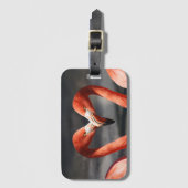 Valentijn Flamingo Bagagelabel (Voorkant (verticaal))