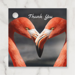 Valentijn Flamingo Bedankjes Labels