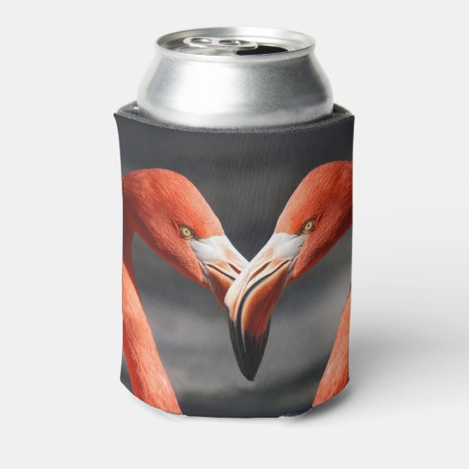 Valentijn Flamingo Blikjeskoeler (Blikje Achterkant)
