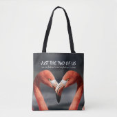 Valentijn Flamingo Christelijke NET DE TWEE VAN ON Tote Bag (Voorkant)