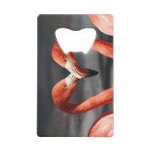 Valentijn Flamingo Creditkaart Flessenopener (Voorkant)
