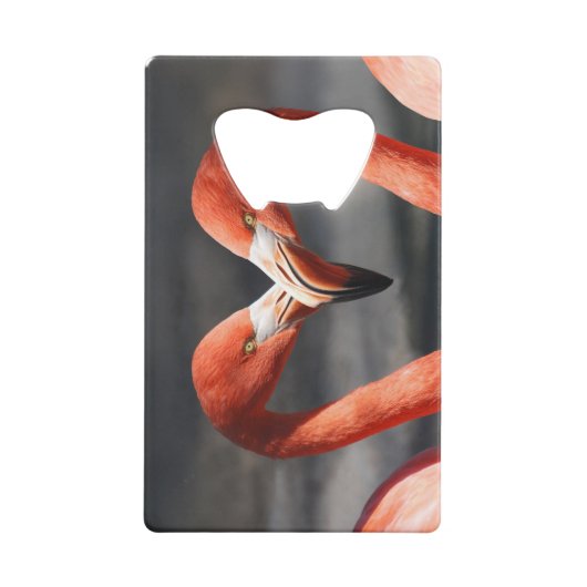Valentijn Flamingo Creditkaart Flessenopener (Achterkant)