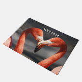 Valentijn Flamingo Deurmat (Schuin)