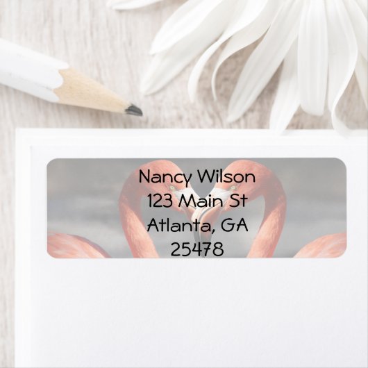 Valentijn Flamingo Etiket (Insitu)