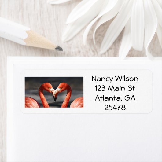 Valentijn Flamingo Etiket (Insitu)