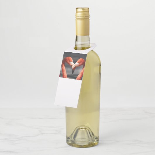 Valentijn Flamingo Flessenhanger (Schuin)