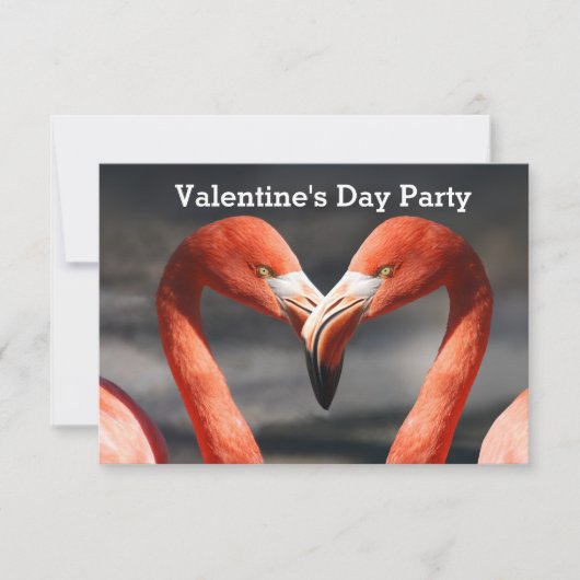 Valentijn Flamingo Kaart (Voorkant)
