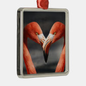 Valentijn Flamingo Metalen Ornament (Rechts)