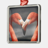Valentijn Flamingo Metalen Ornament (Links)