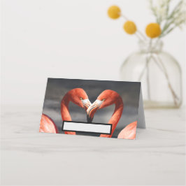 Valentijn Flamingo Plaatskaartje