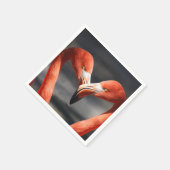 Valentijn Flamingo Servet (Hoek)