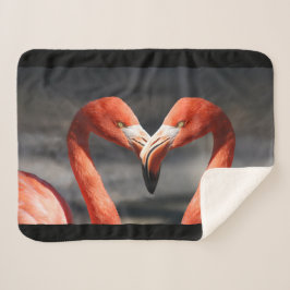 Valentijn Flamingo Sherpa Deken